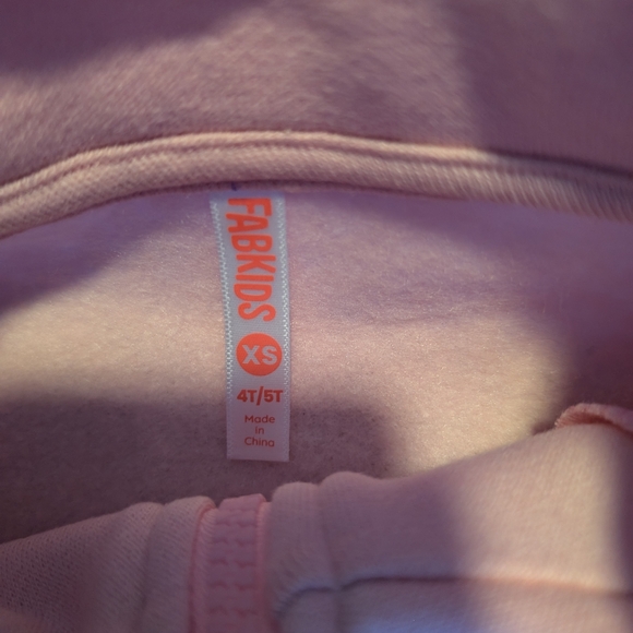 Pink colour block sweatshirt dress size XS (4/5T) NWT - Picture 2 of 2